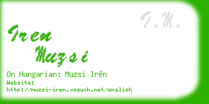 iren muzsi business card