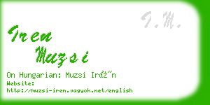 iren muzsi business card